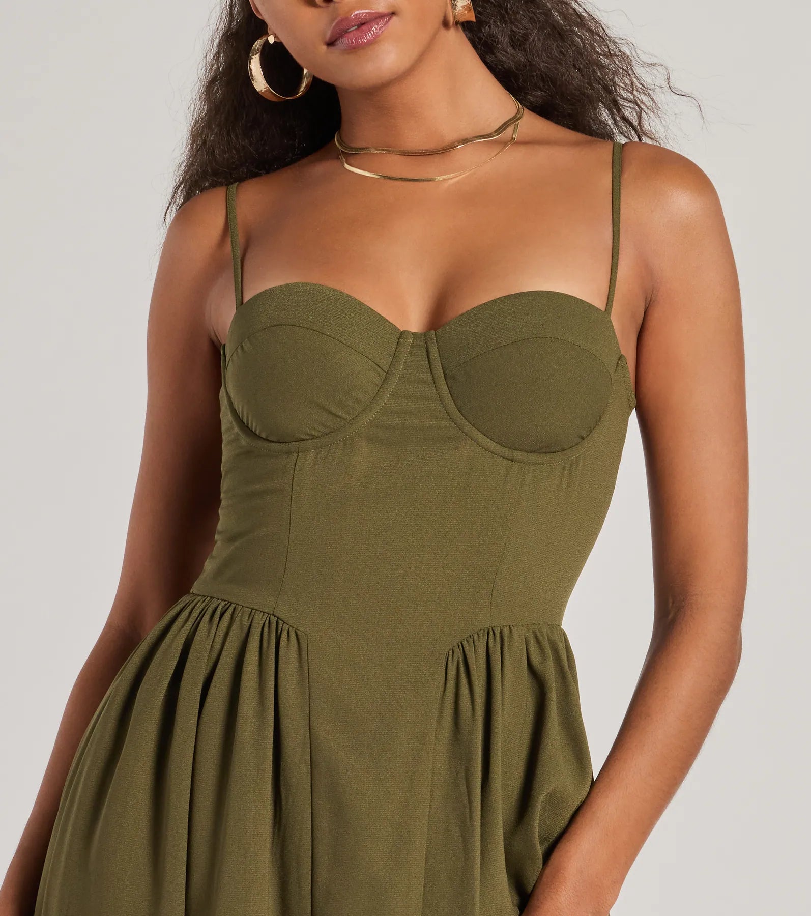 Blissful Afternoons Corset A-Line Midi Dress - Image 7