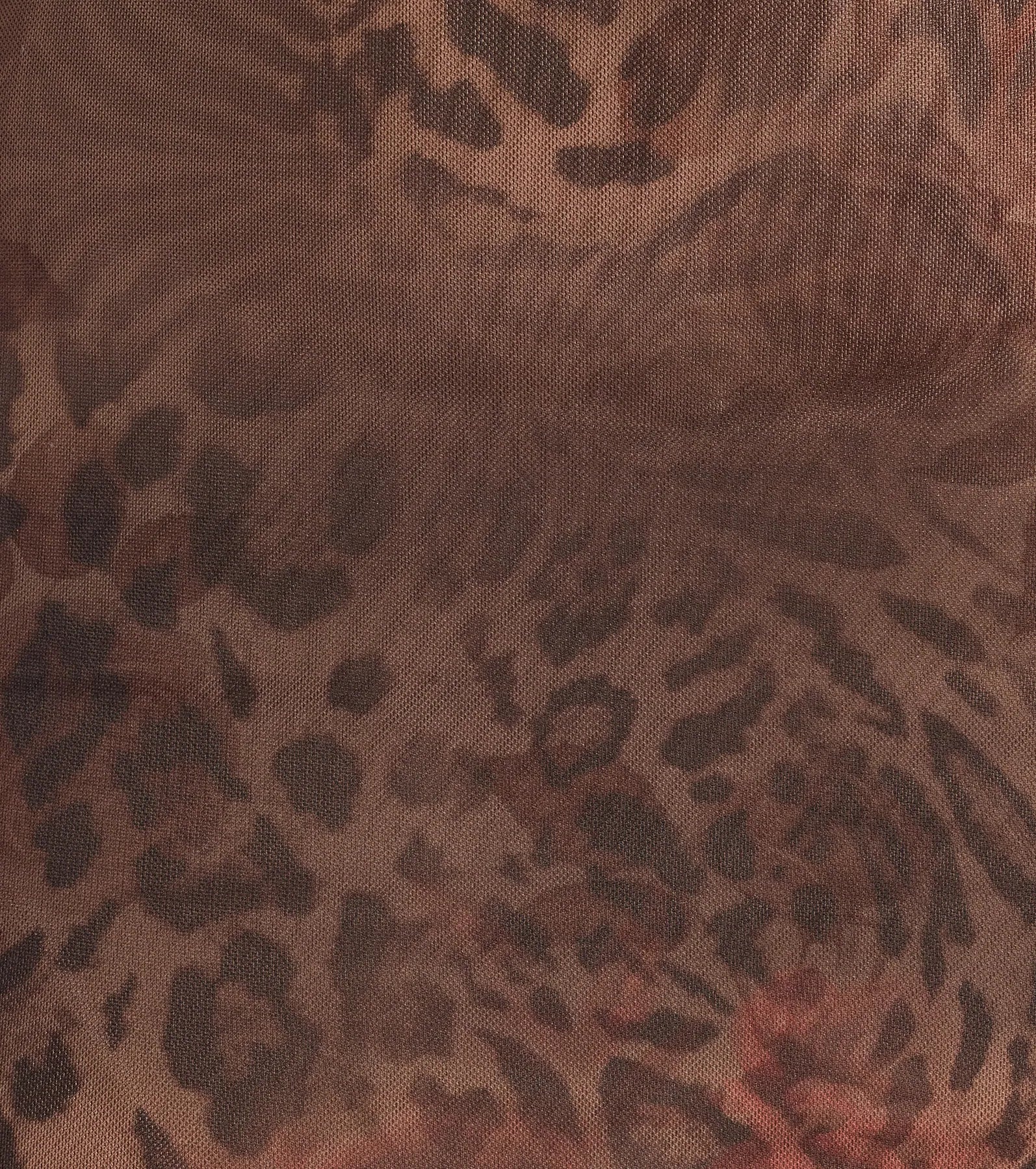 Fierce Allure Leopard Print Mesh Maxi Dress - Image 4