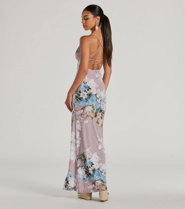 Blooming Floral Knit Maxi Dress - Image 7