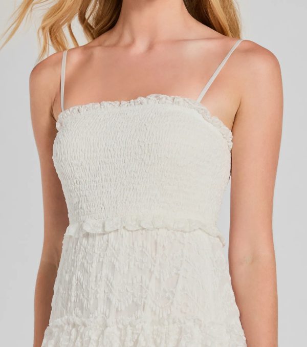Follow Your Heart Sleeveless Ruffled Lace Maxi Dress - Image 3