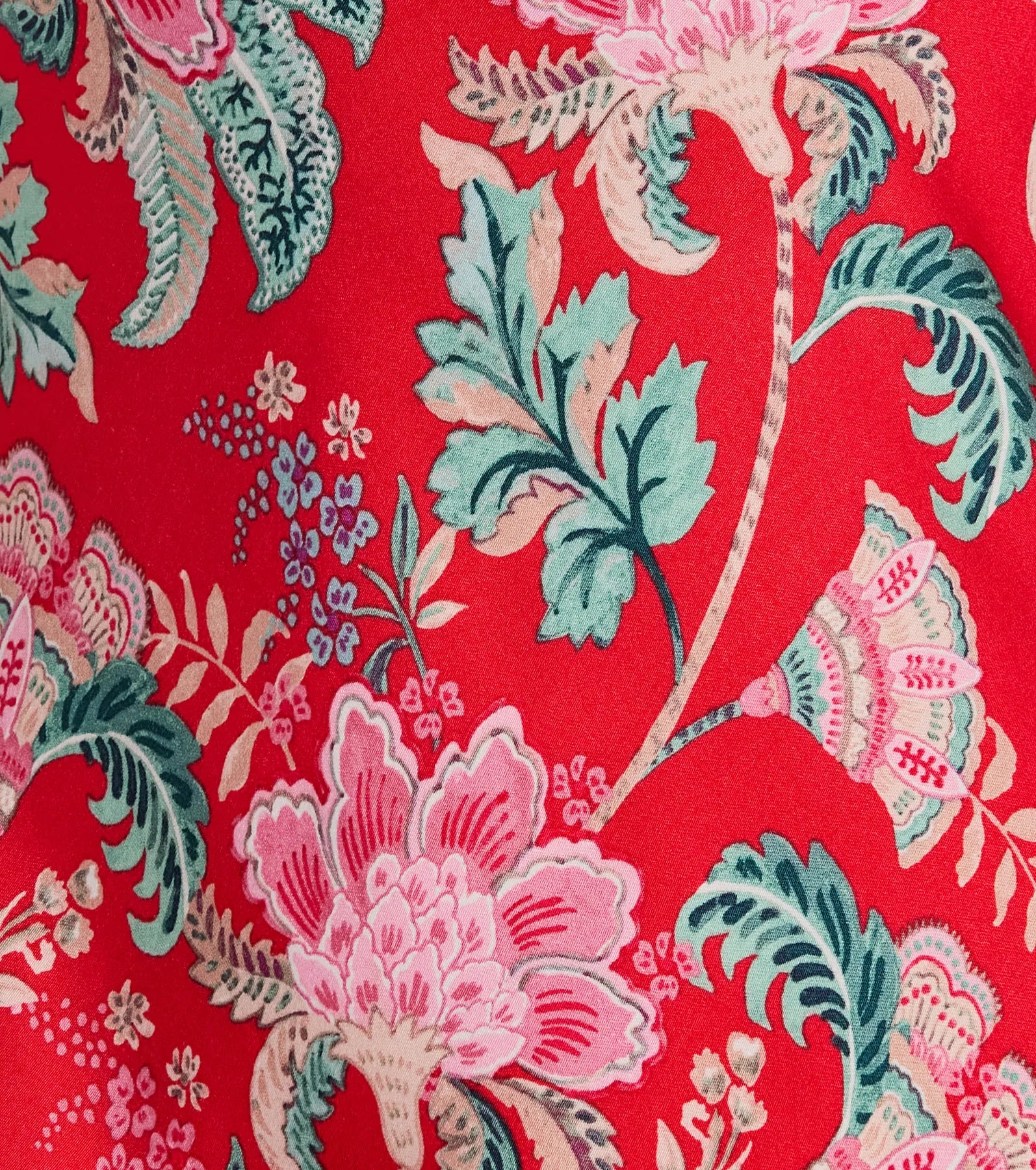 Boho Aesthetic Strapless Tie Back Paisley Maxi Dress - Image 7