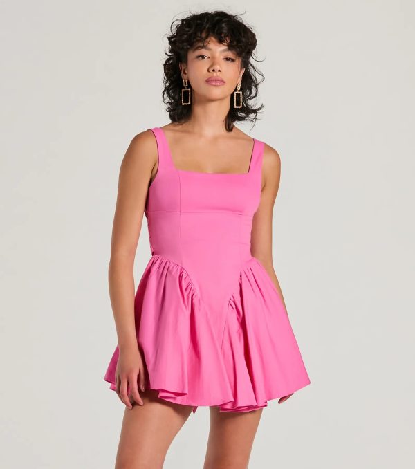 Stunning Sweetie Open Back Bow Skater Dress - Image 7