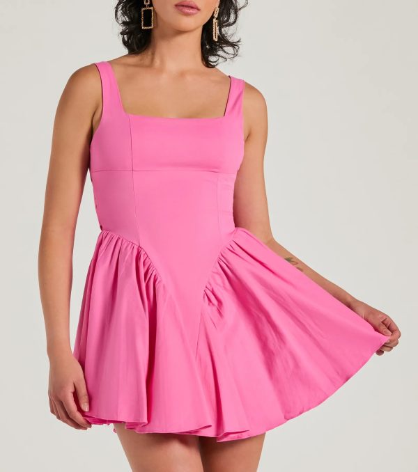 Stunning Sweetie Open Back Bow Skater Dress - Image 10