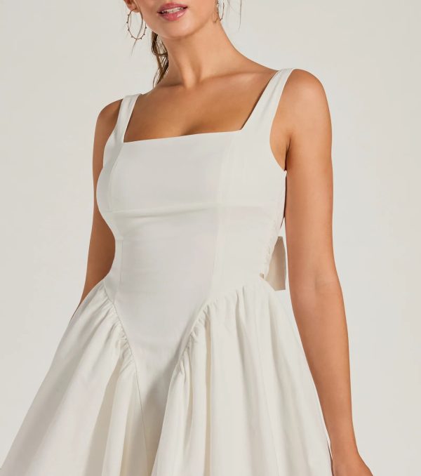 Stunning Sweetie Open Back Bow Skater Dress - Image 4