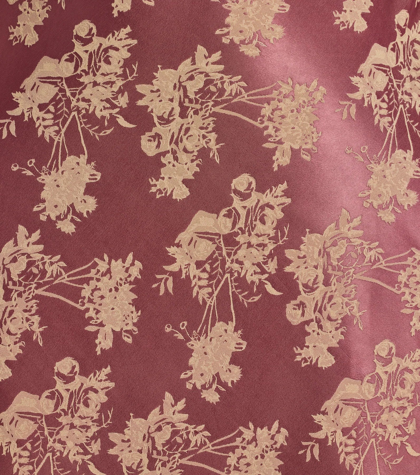 Tied To You Lace Trim A-Line Floral Satin Dress - Image 8