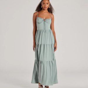 Casually Chic Sleeveless Ruffled Maxi Dress