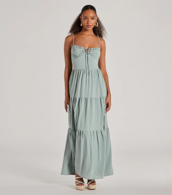 Casually Chic Sleeveless Ruffled Maxi Dress