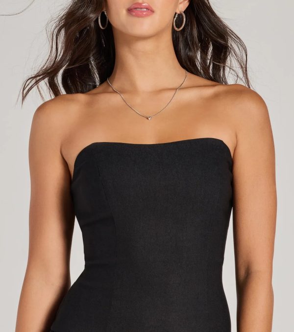 Lovely Arrival Strapless Ruffled Skater Dress - Image 4