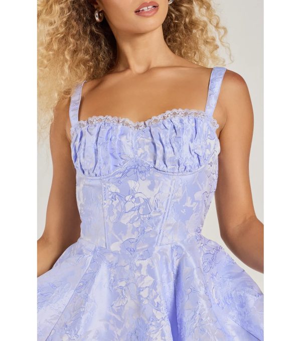 Sweet Romance Lace Trim Corset Skater Dress - Image 5