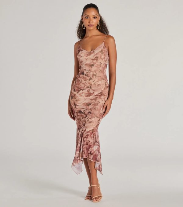 Bloom With A View Floral Ruffle Midi Dress - Image 5