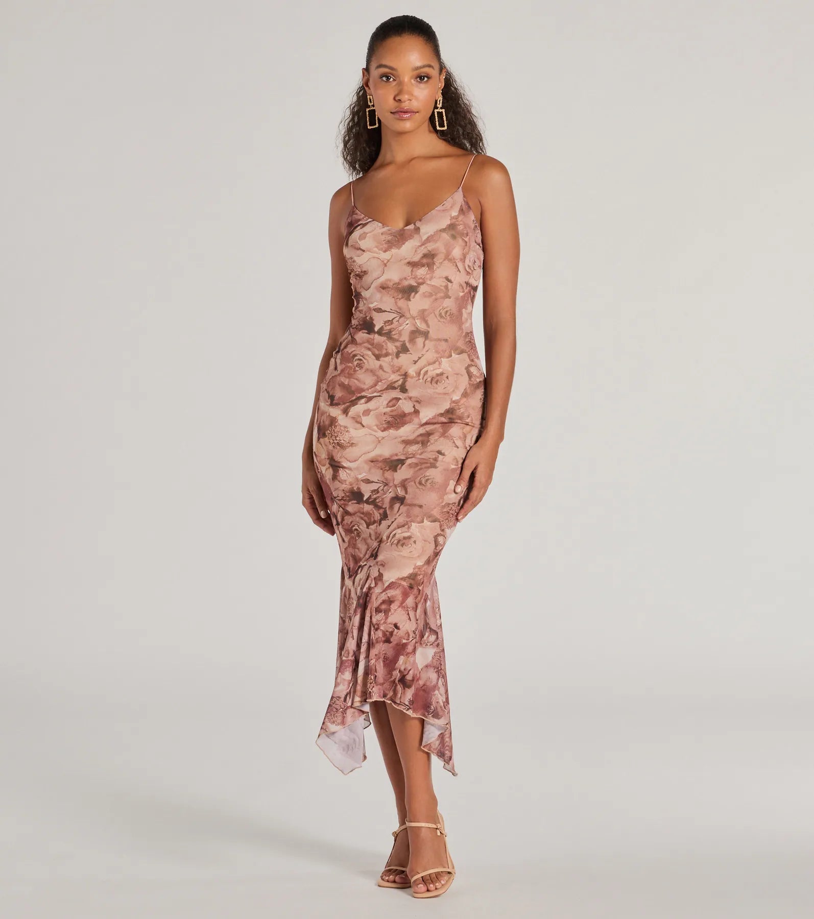 Bloom With A View Floral Ruffle Midi Dress - Image 5