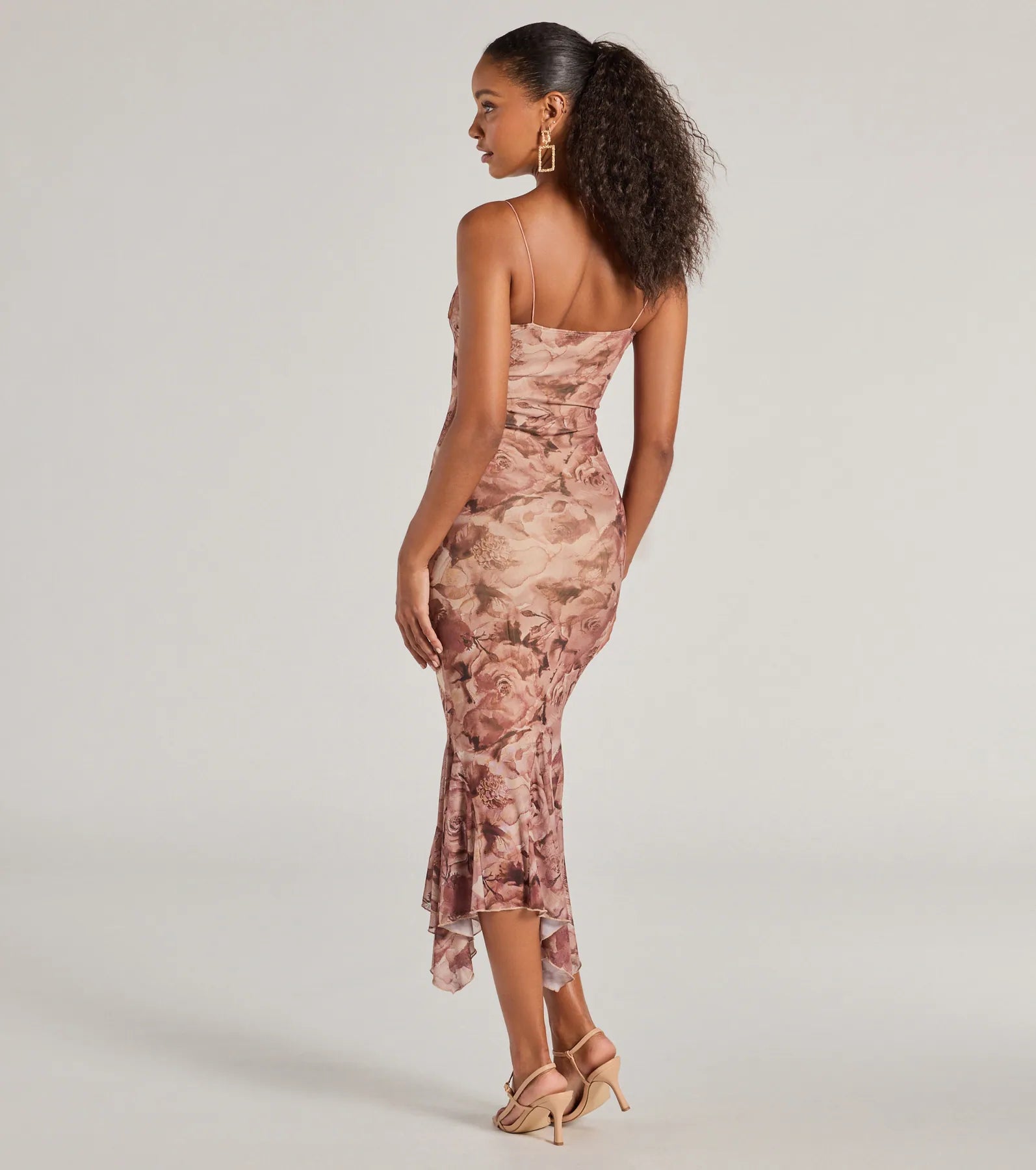 Bloom With A View Floral Ruffle Midi Dress - Image 6