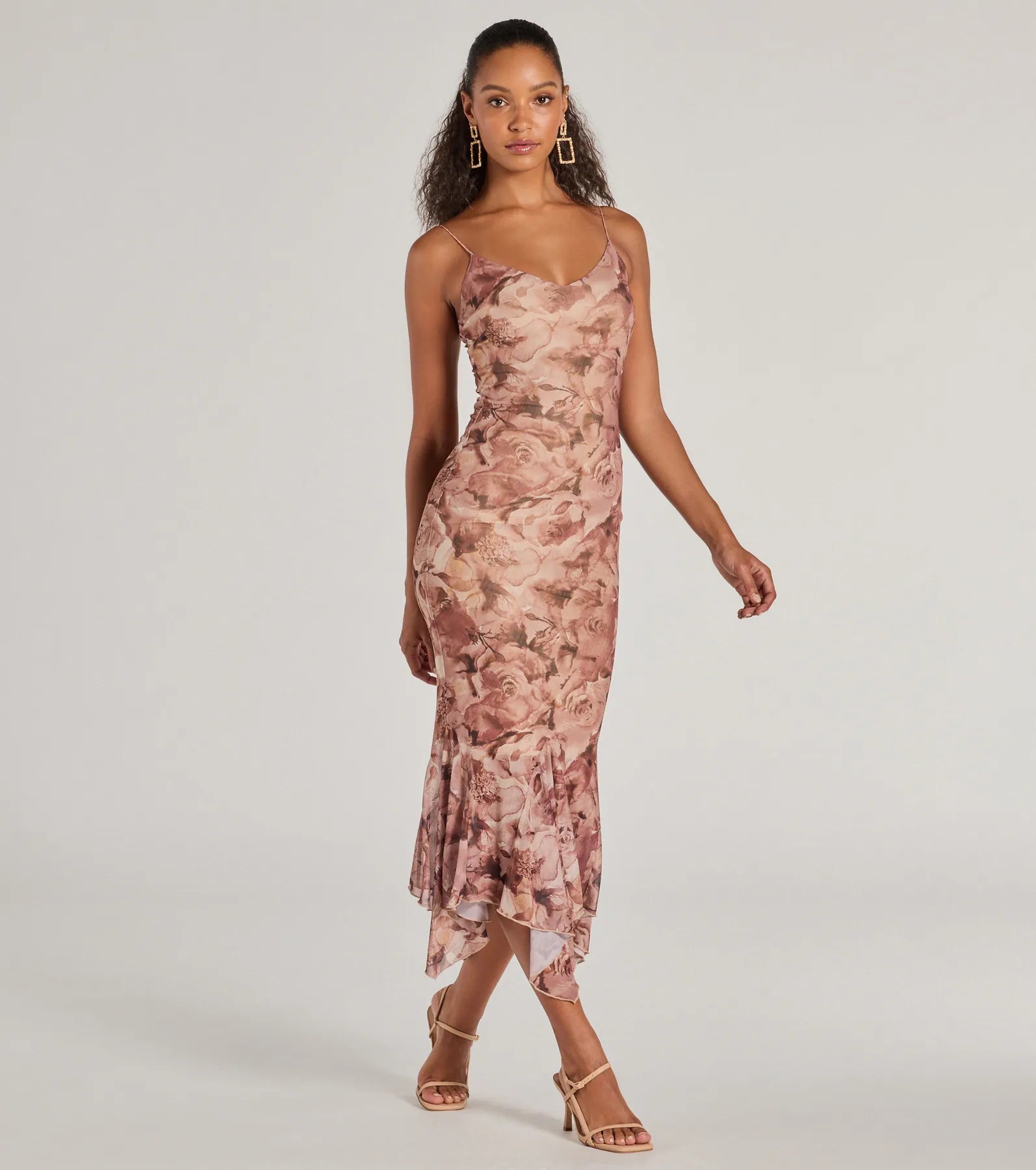 Bloom With A View Floral Ruffle Midi Dress - Image 7