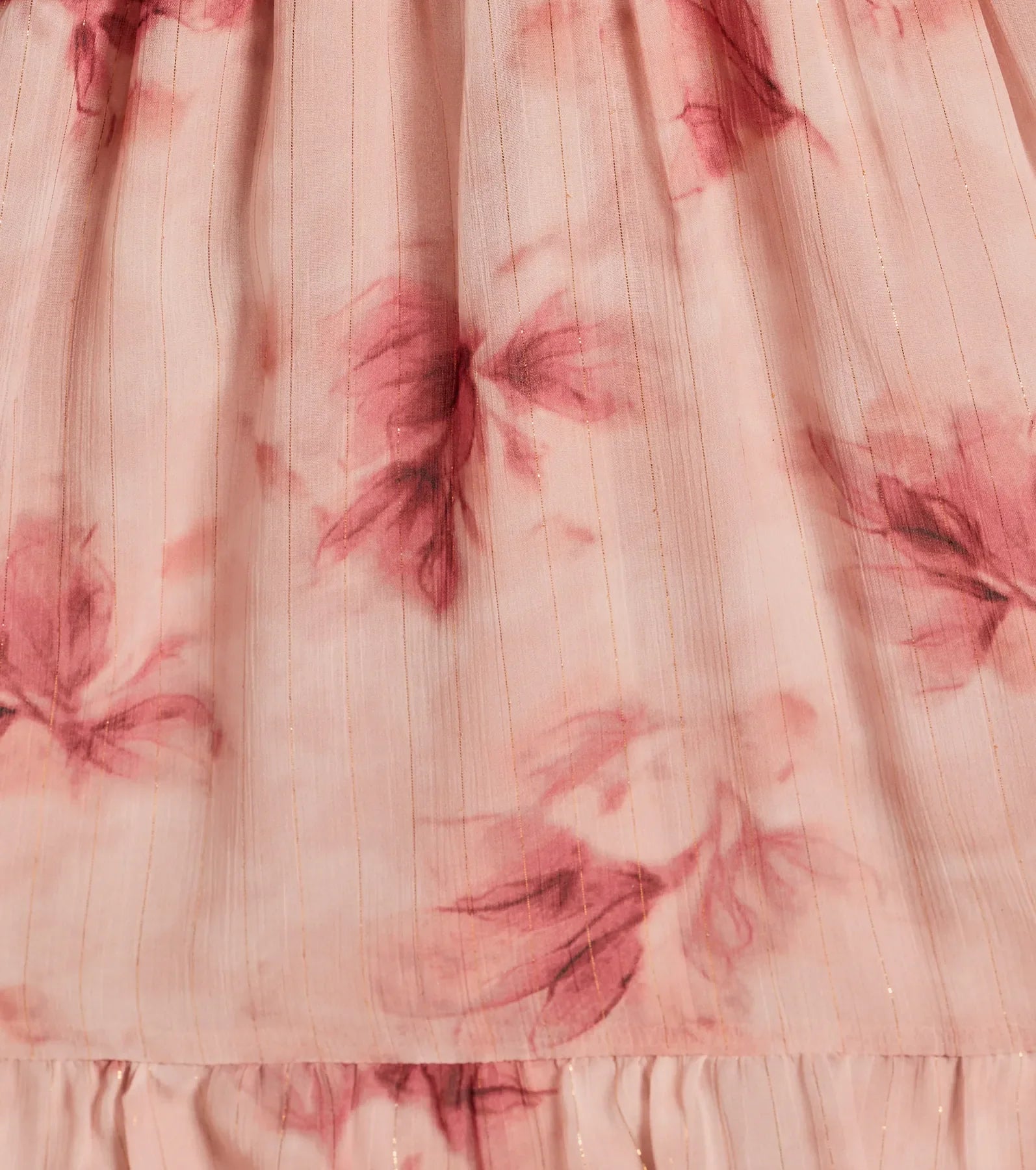 Marvelous Darling Lace-Up Floral Chiffon Dress - Image 9