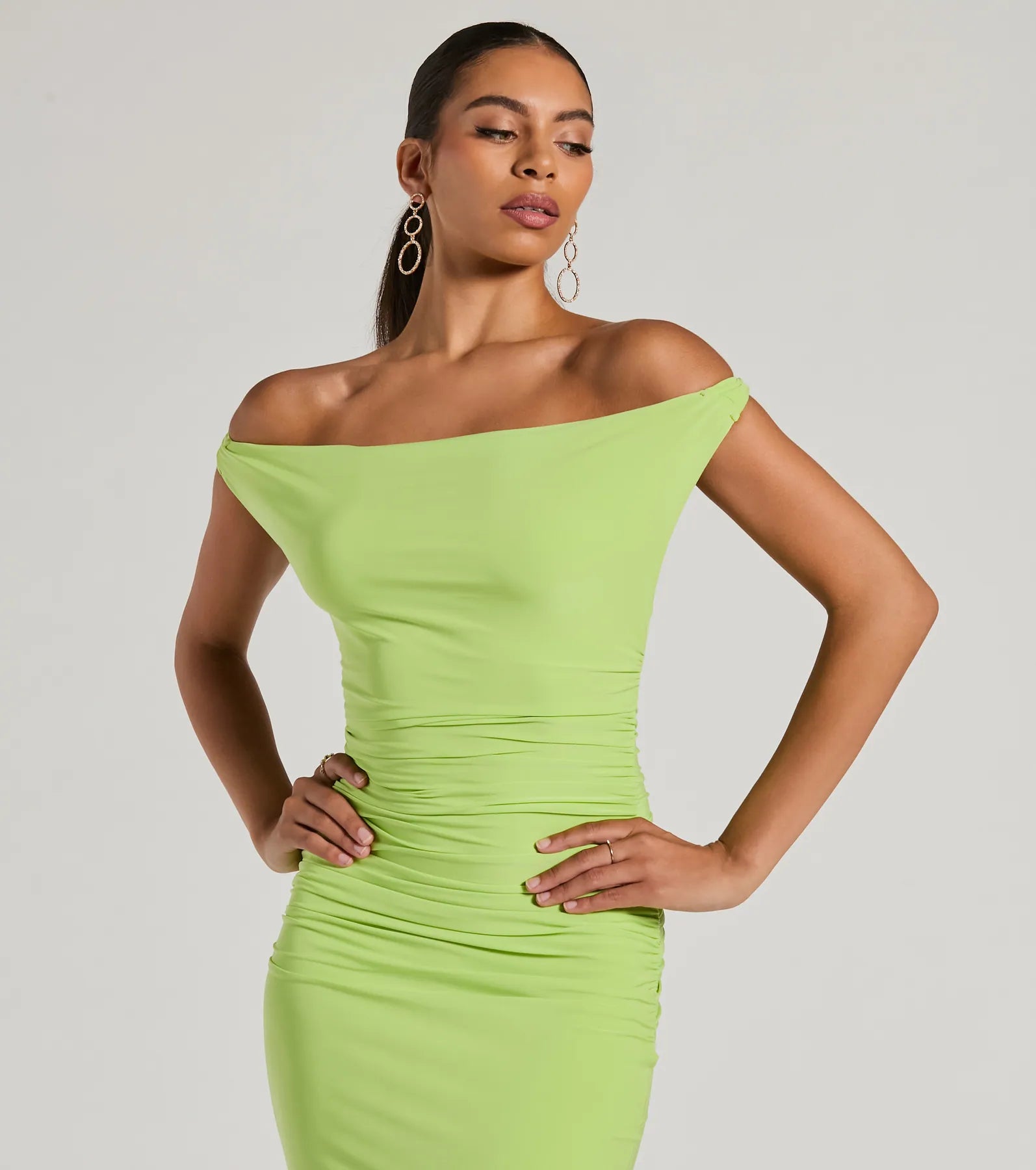 Tricks Of The Trade Convertible Bodycon Midi Dress - Image 3