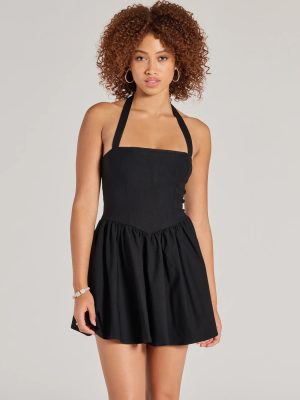 Twirl Perfection Drop Waist Skater Dress