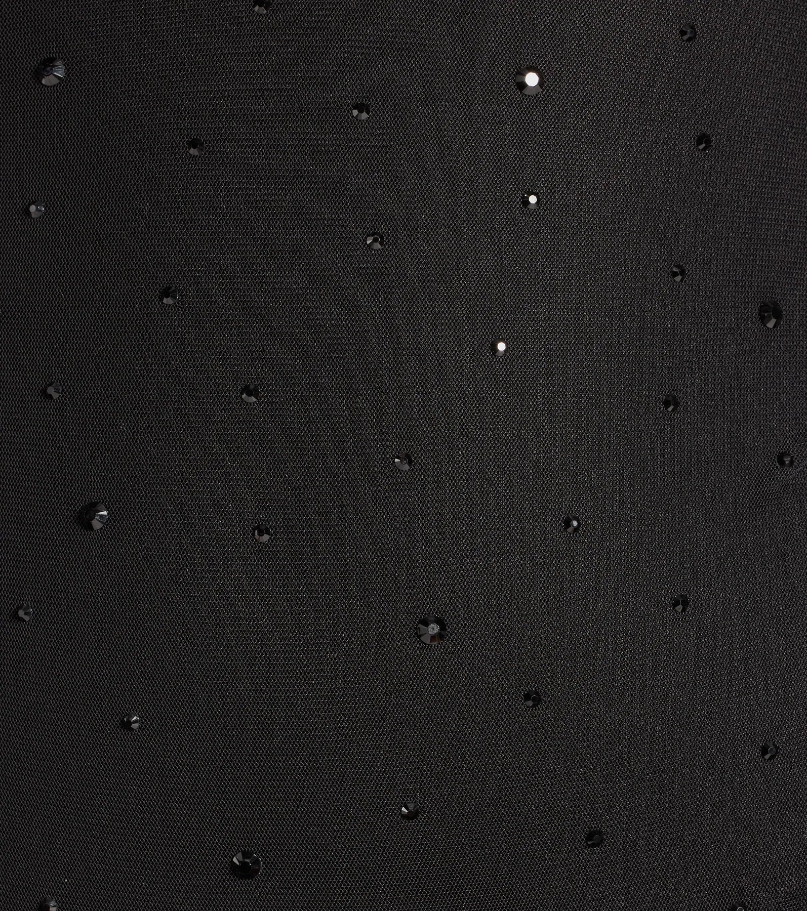 VIP Beauty Mesh Rhinestone Long Sleeve Mini Dress - Image 8