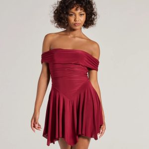 Be With You Off-The-Shoulder Skater Dress