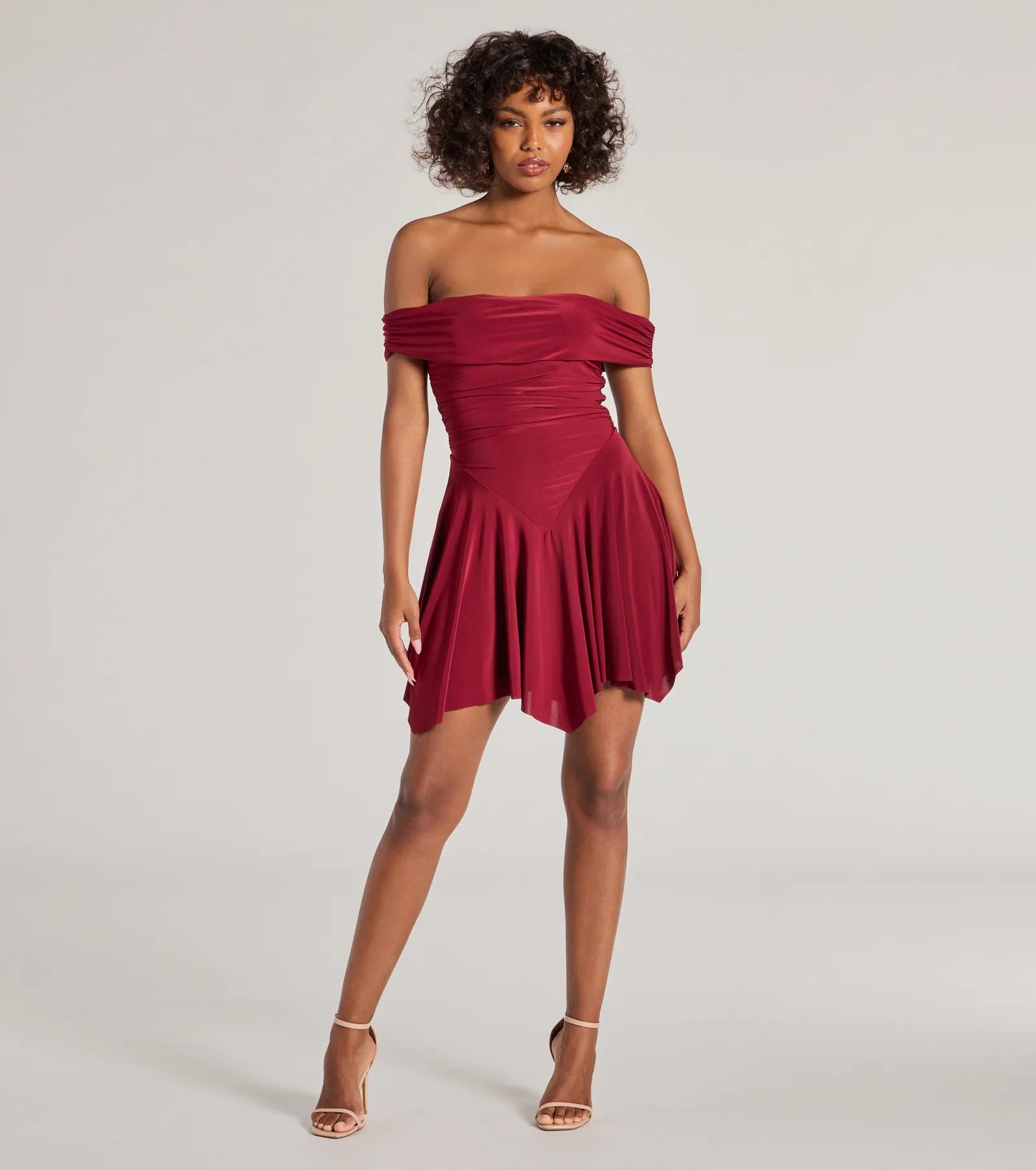 Be With You Off-The-Shoulder Skater Dress - Image 3