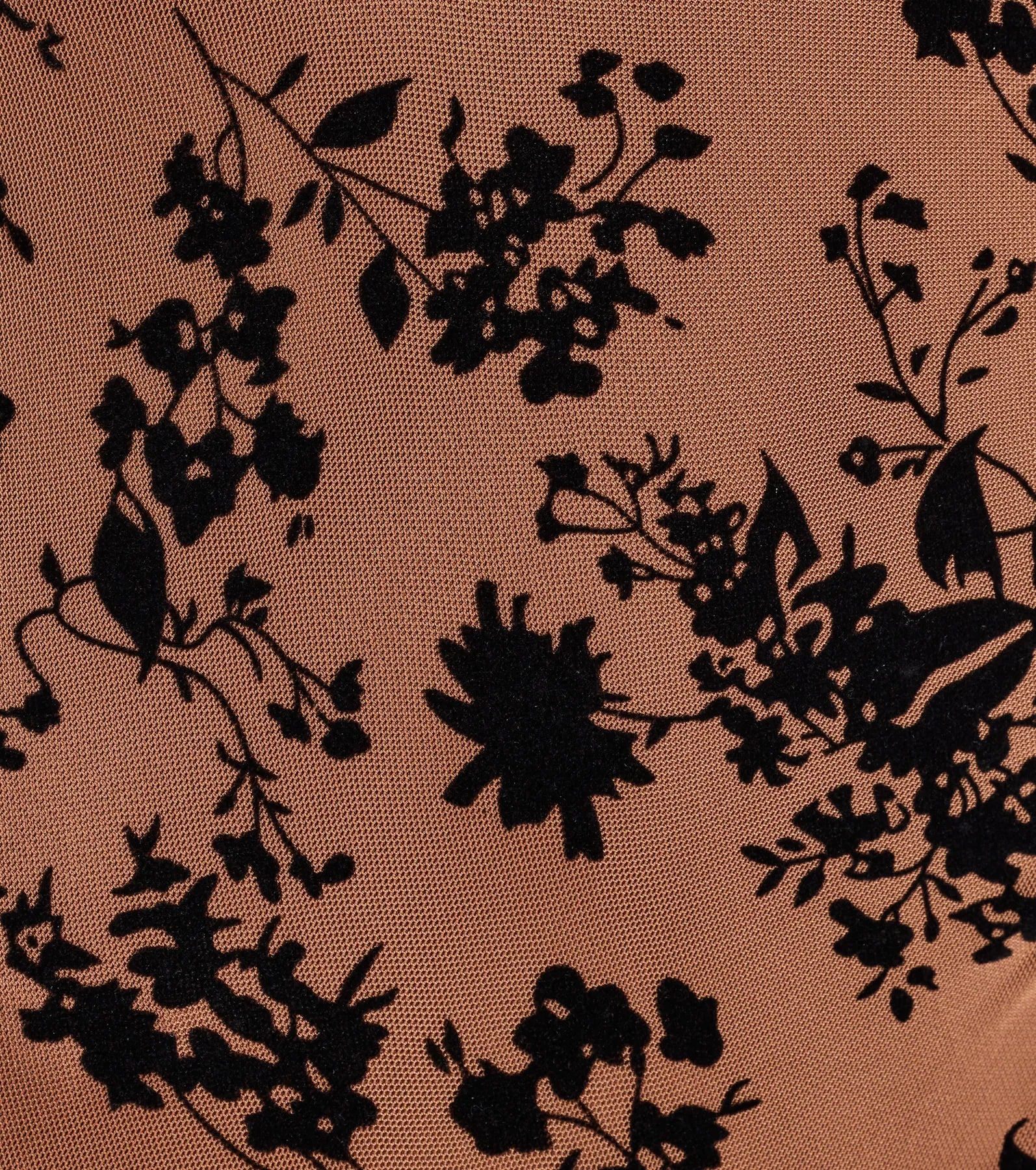 Chic Attire Flocked Velvet Floral Midi Dress - Image 3