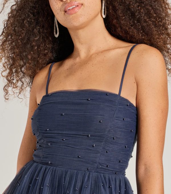 Major Stunner Tulle and Pearl Skater Dress - Image 4