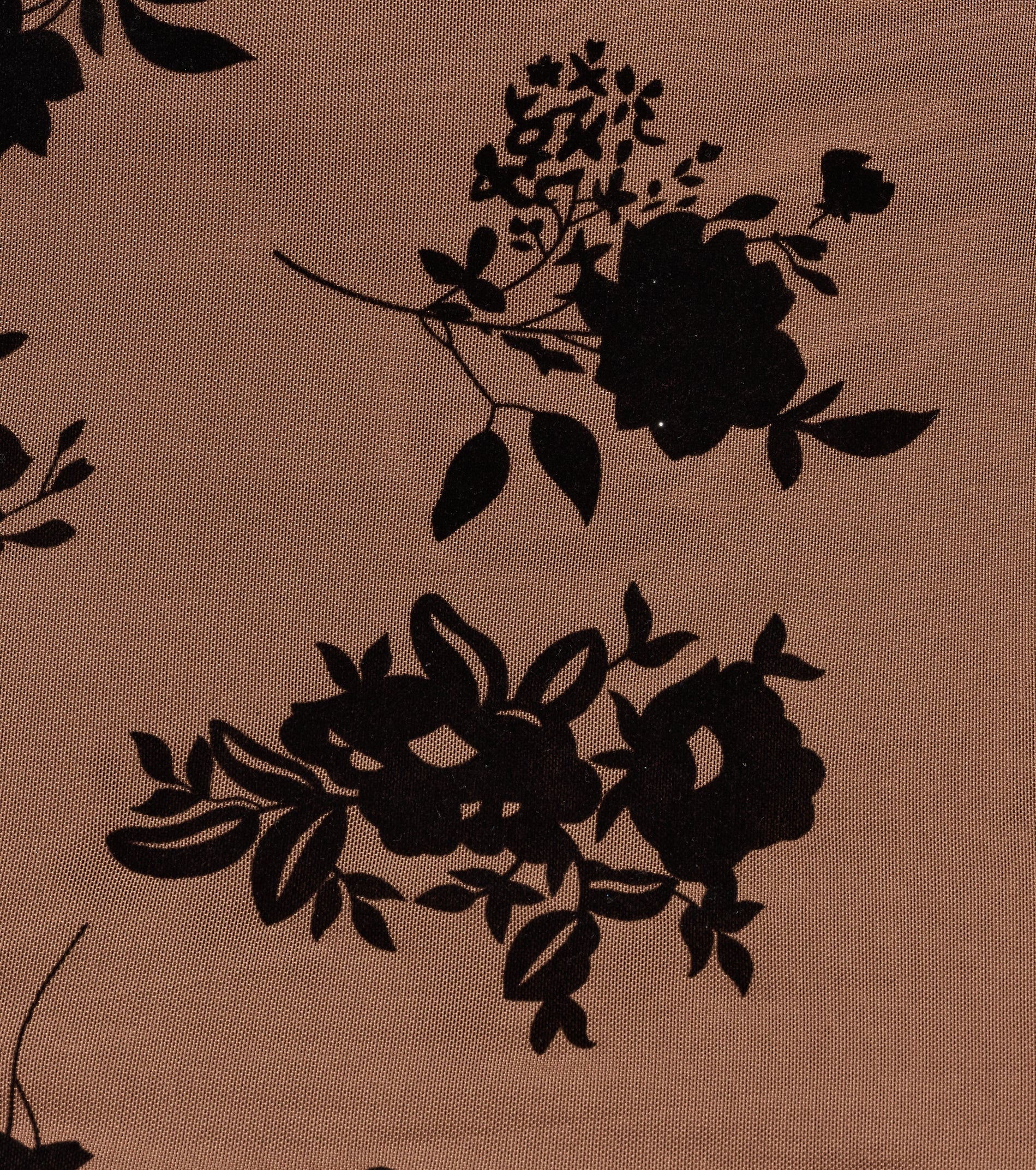 Blooming Elegance Floral Flocked Velvet Halter Mini Dress - Image 4