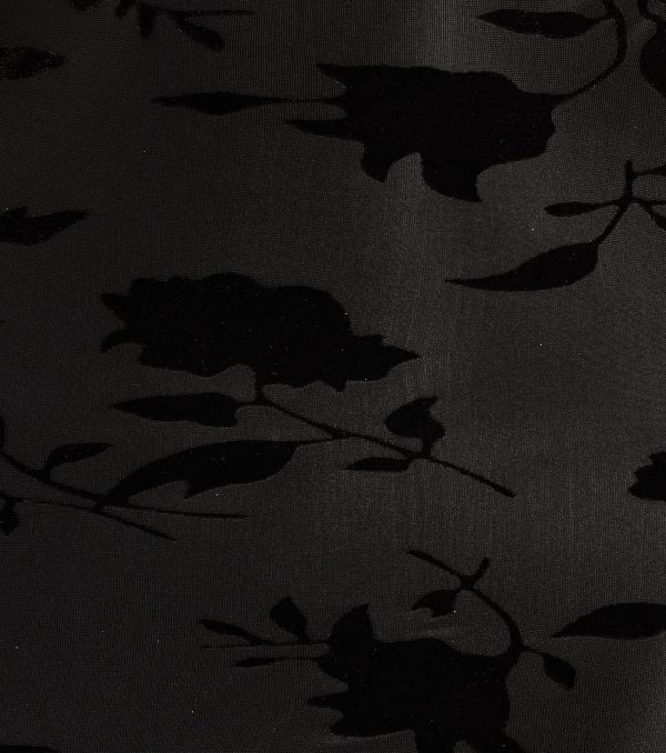 A Little Bit Chic Floral Velvet Burnout Mini Dress - Image 4