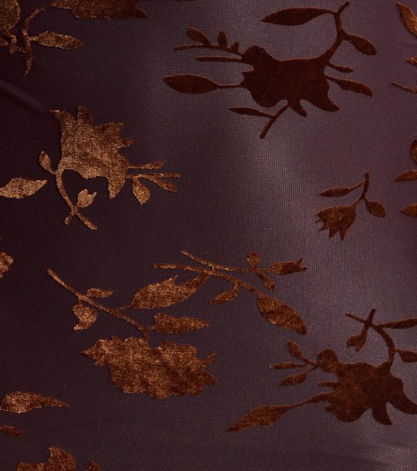 Elegant Romance Flocked Velvet Off The Shoulder Mini Dress - Image 4