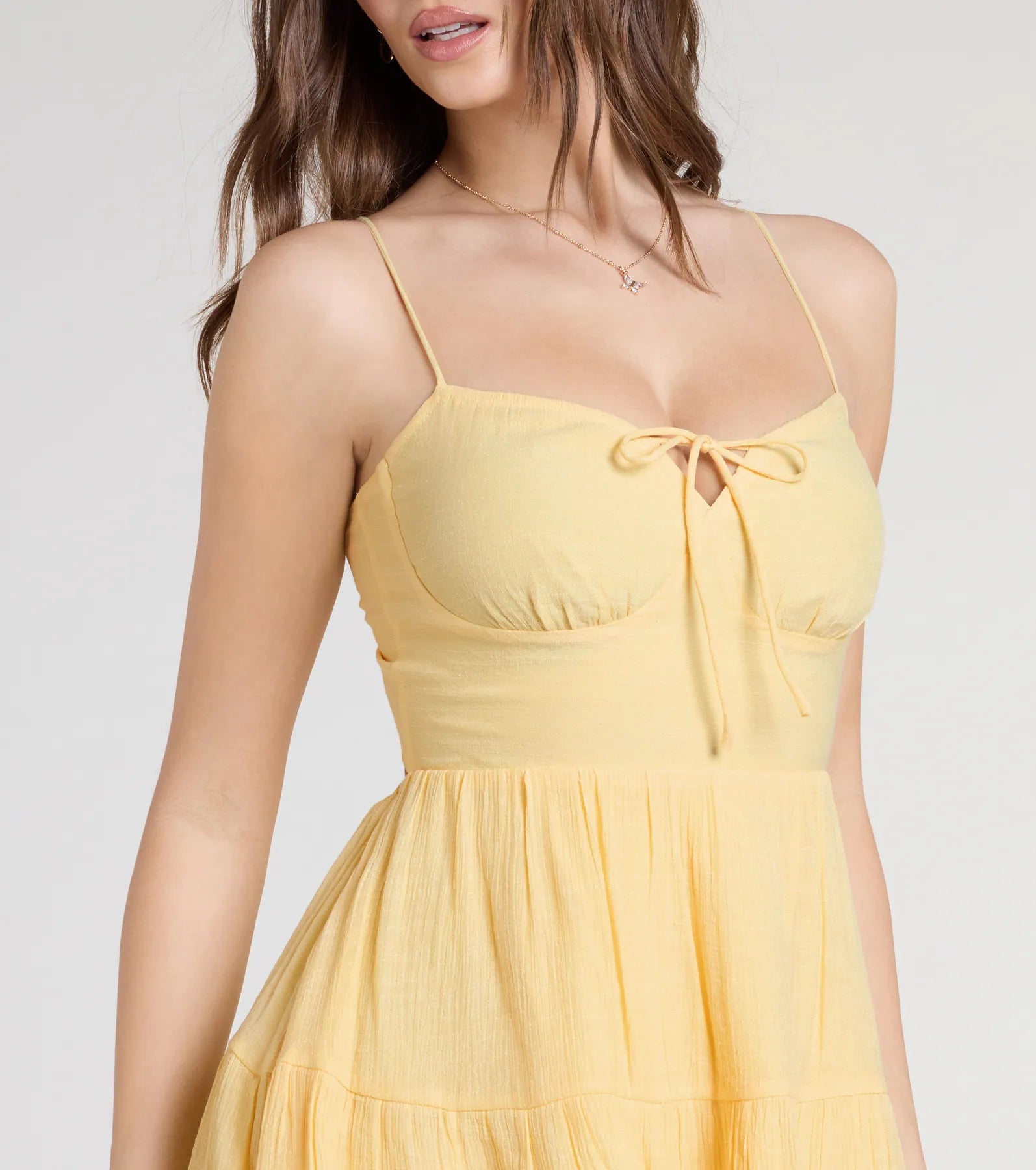 Spring Forward Strappy Back Skater Dress - Image 5