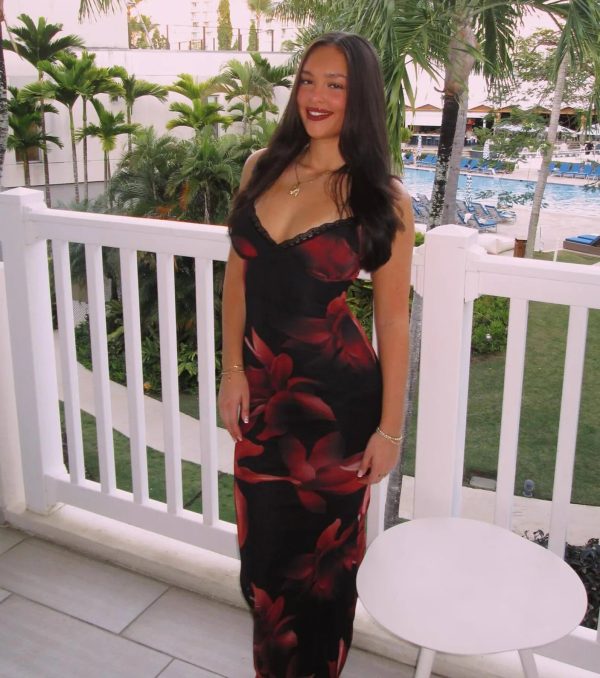 Blooming Beauty Floral Print Mesh Maxi Dress - Image 2