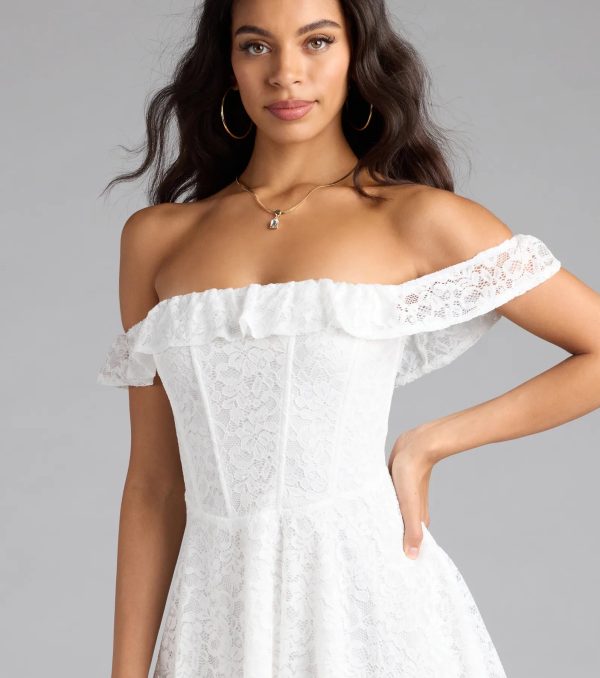 Sweet And Sultry Corset Lace Skater Dress - Image 5