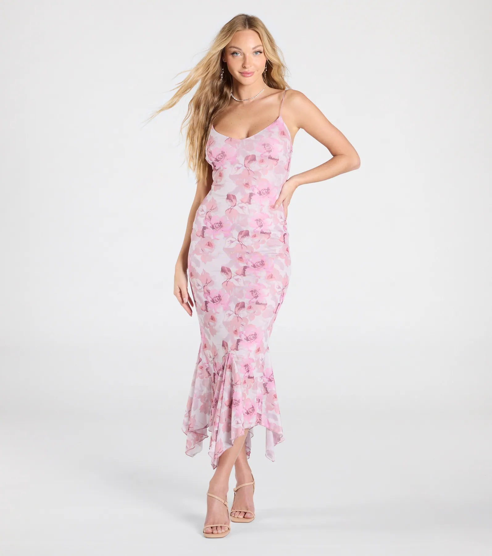 Bloom With A View Floral Ruffle Midi Dress - Image 10