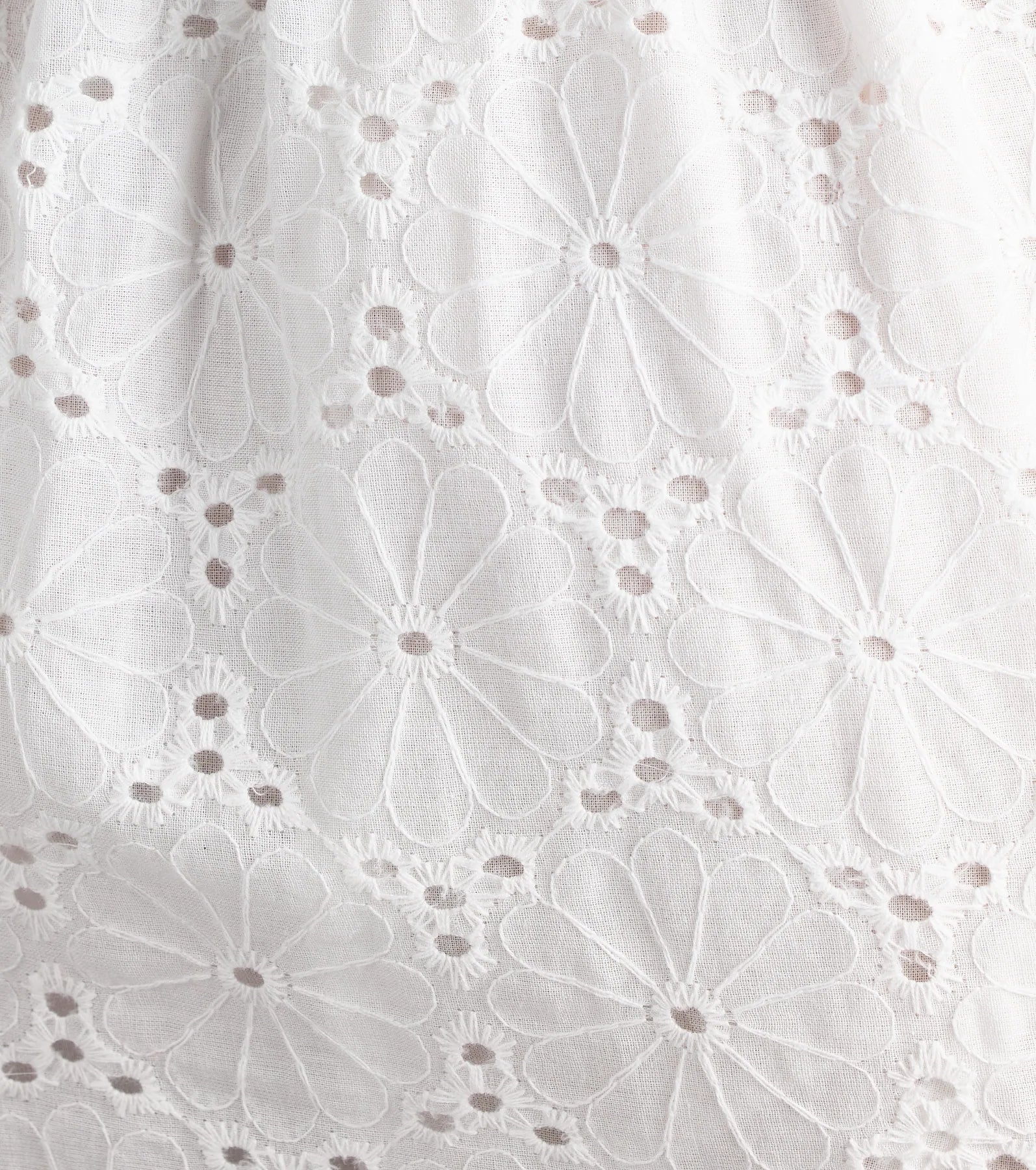 Effortless Eyelet Bubble Hem Mini Dress - Image 4