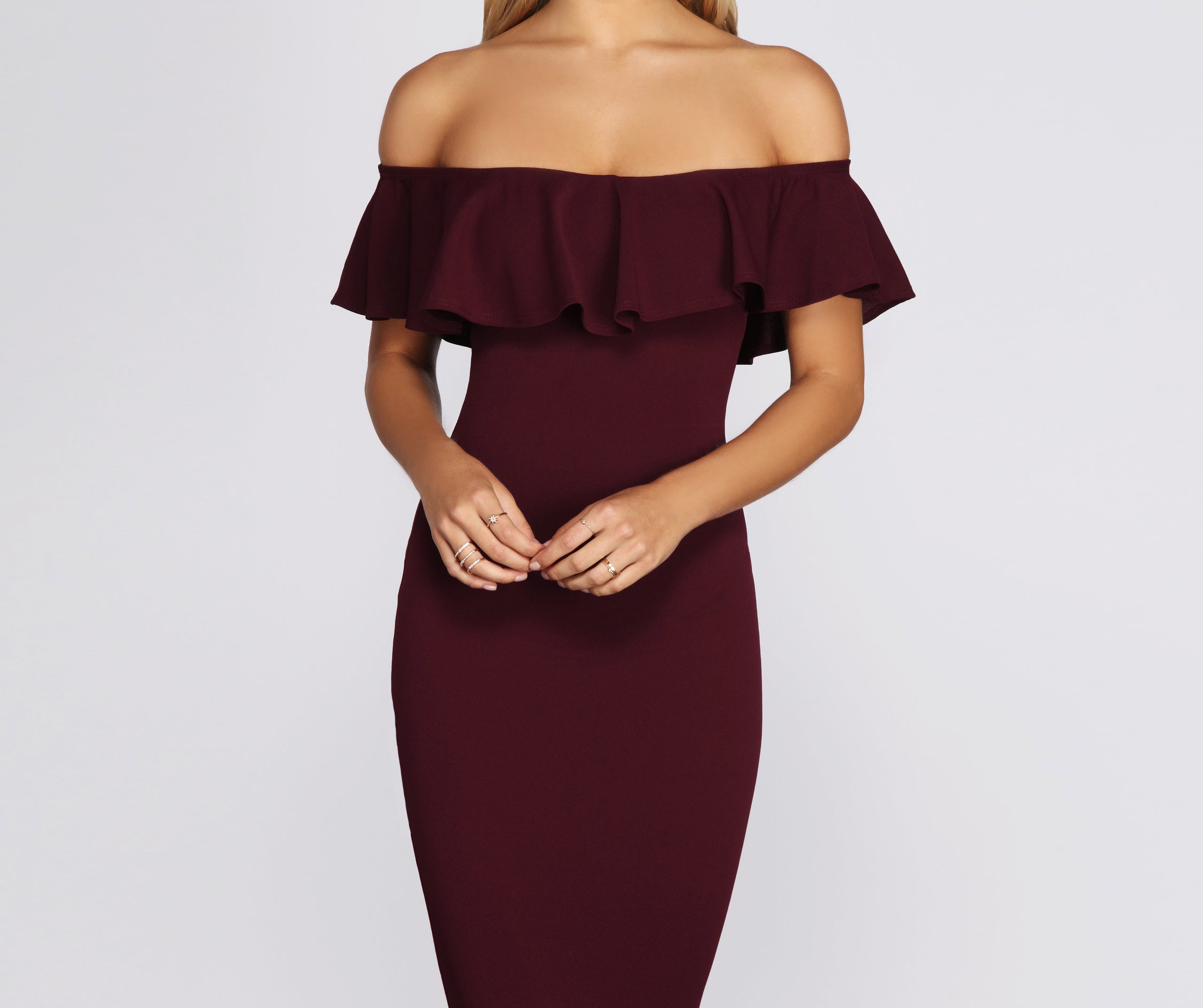 Ready And Ruffled Midi Dress - Image 2