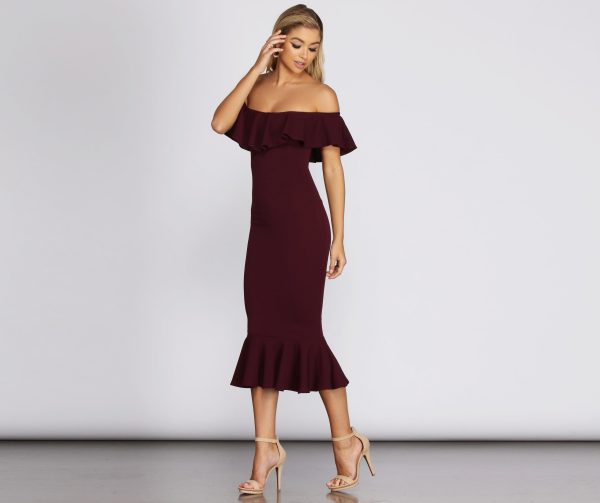Ready And Ruffled Midi Dress - Image 3