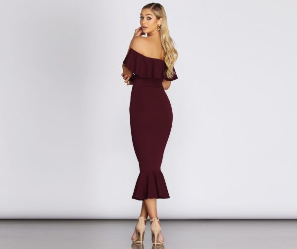 Ready And Ruffled Midi Dress - Image 4