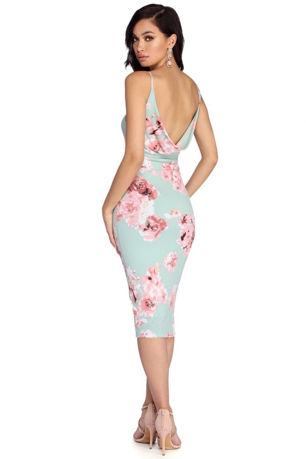Floral Day Dream Midi Dress - Image 3