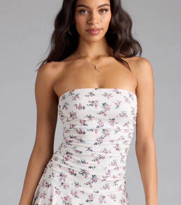 Sunny Sweet Floral A-Line Mini Dress - Image 4