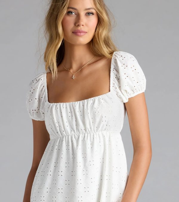 Definitely Darling Tie Back Babydoll Mini Dress - Image 3