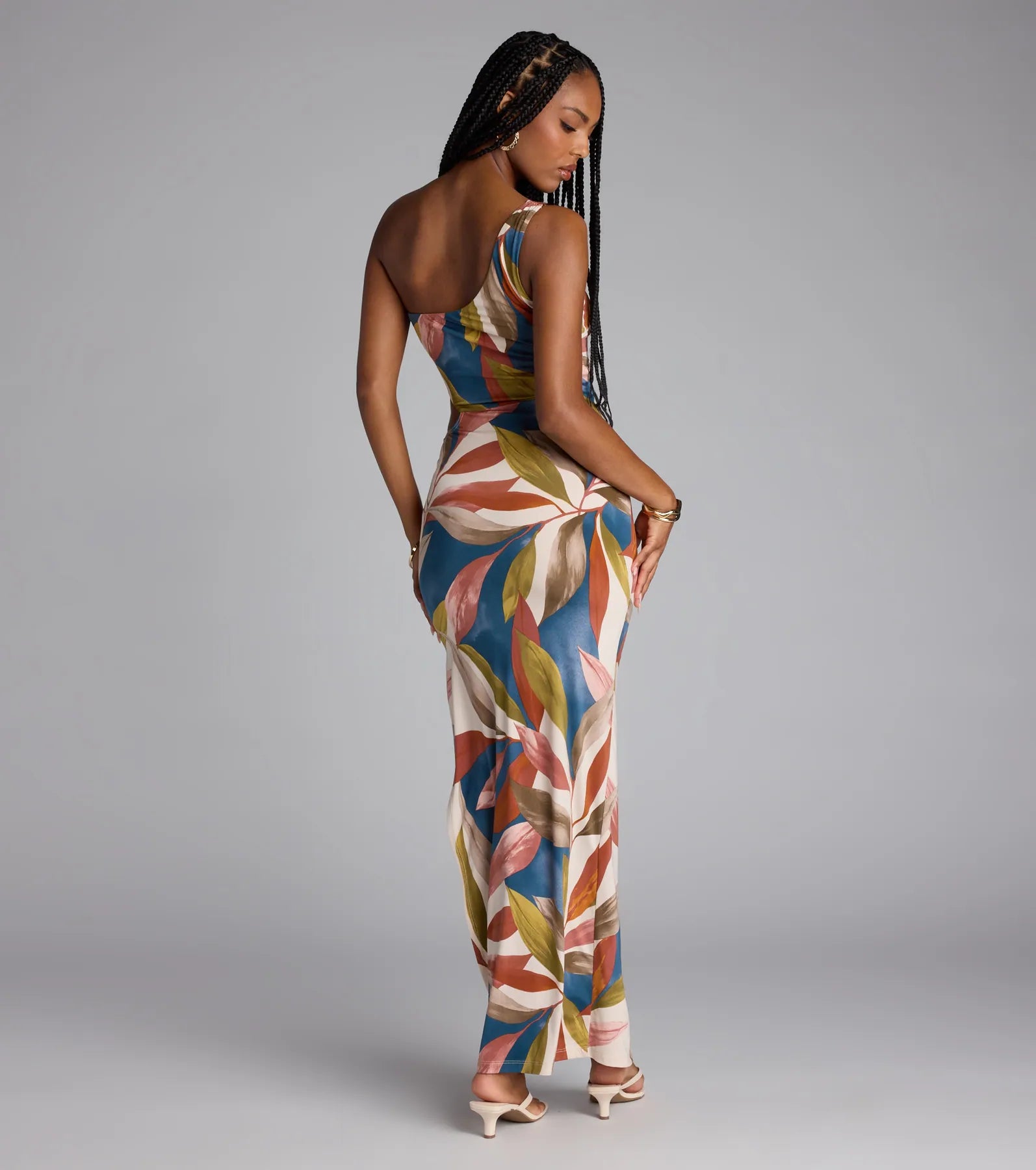 Island It Girl One-Shoulder Cutout Maxi Dress - Image 2