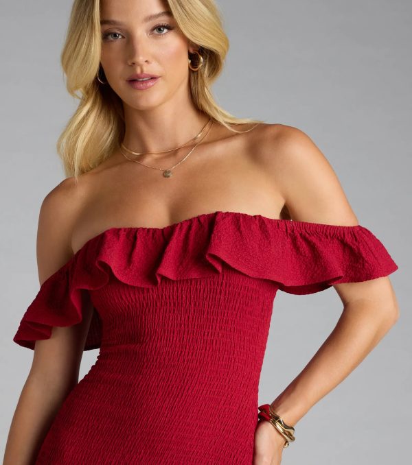 Definition Of Cute Off-The-Shoulder Mini Dress - Image 8
