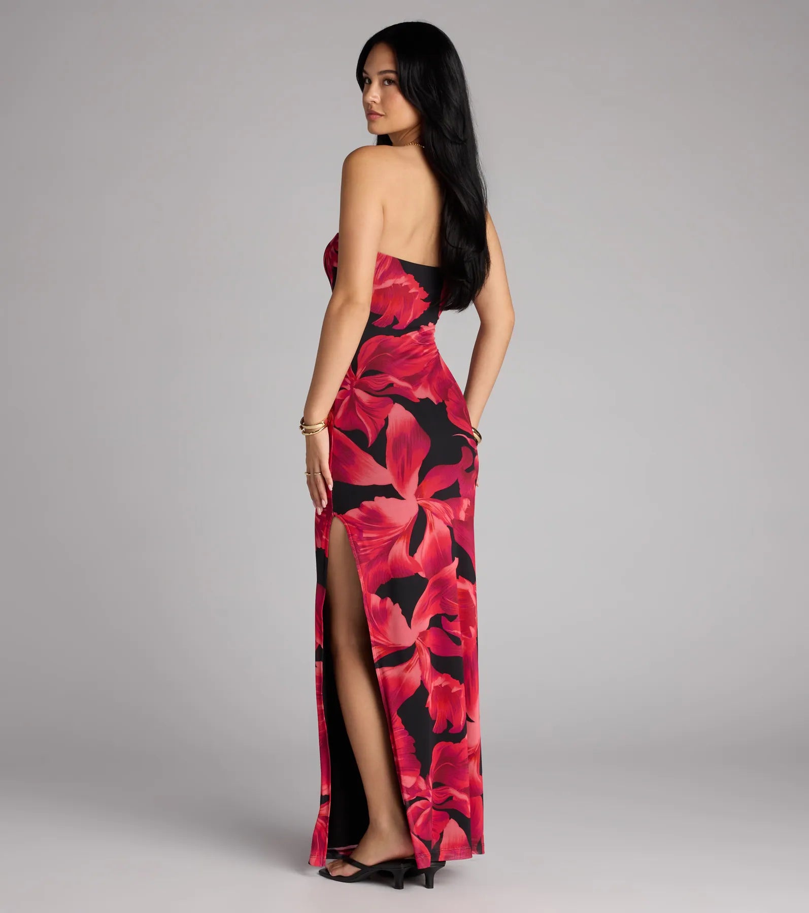 Own The Moment Tube Floral Maxi Dress - Image 2