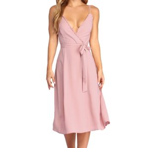 Flirty In Ruffles Midi Dress