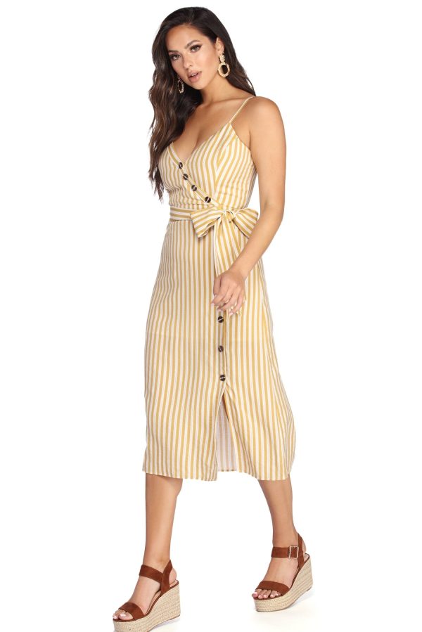 Striped With Style Midi Dress - Image 2