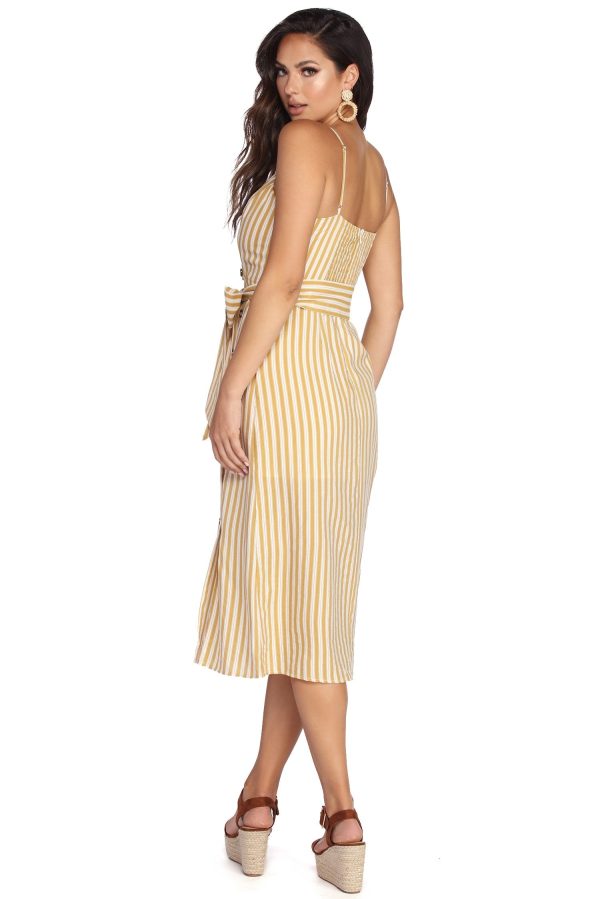 Striped With Style Midi Dress - Image 3