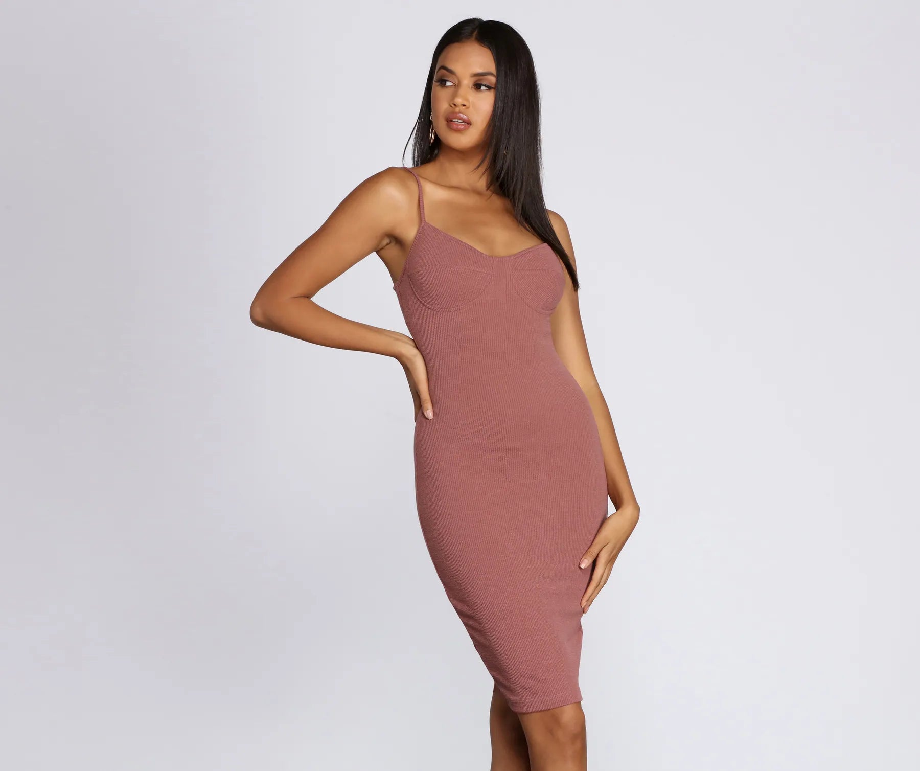Keepin' Knit Casual Midi Dress - Image 2