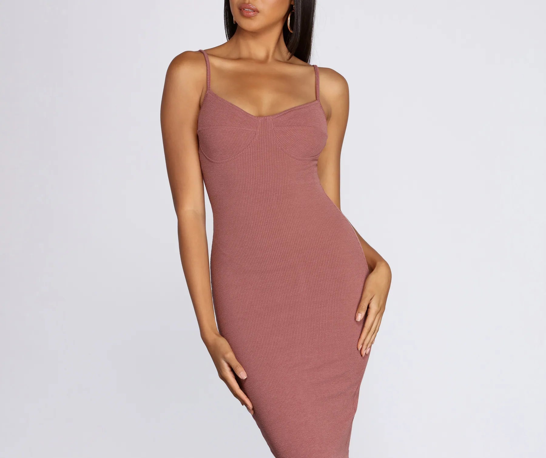 Keepin' Knit Casual Midi Dress - Image 3