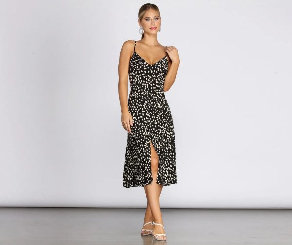 Spot On A-Line Midi Dress - Image 4