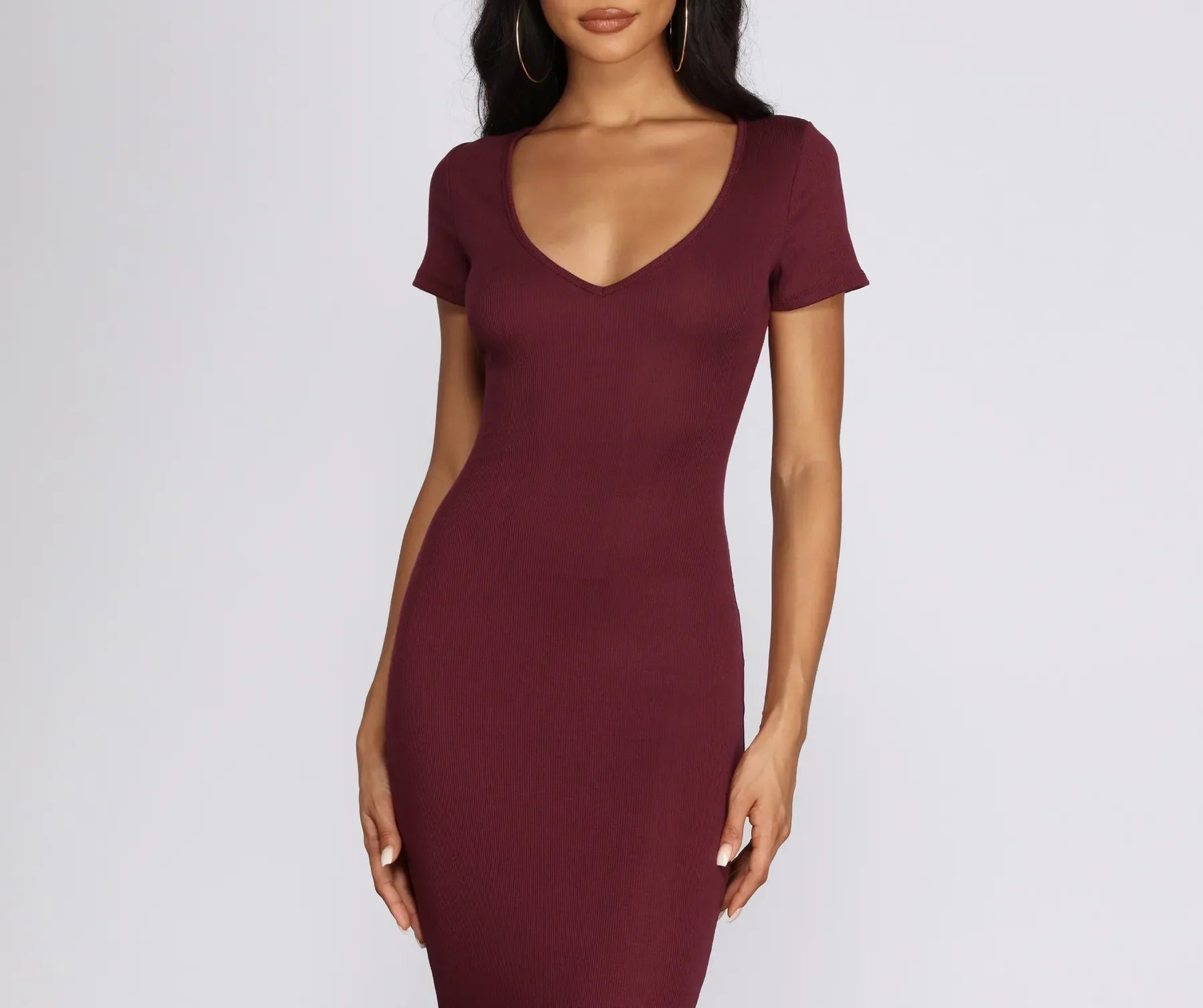 Casual Vibes Knit Midi Dress - Image 2