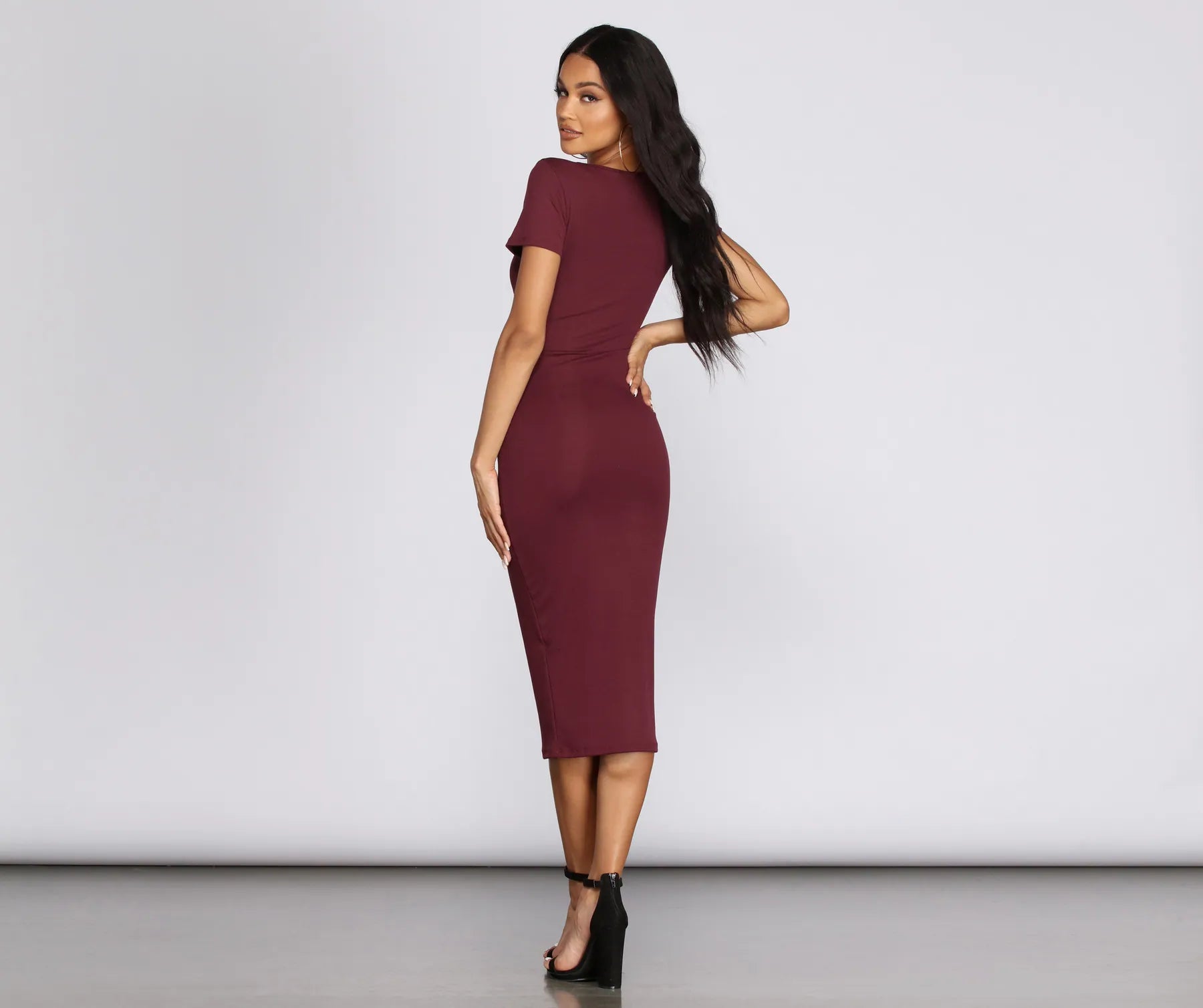 Casual Vibes Knit Midi Dress - Image 4